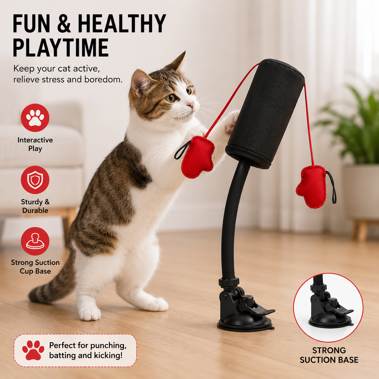 Interactive Punch & Play Cat Toy